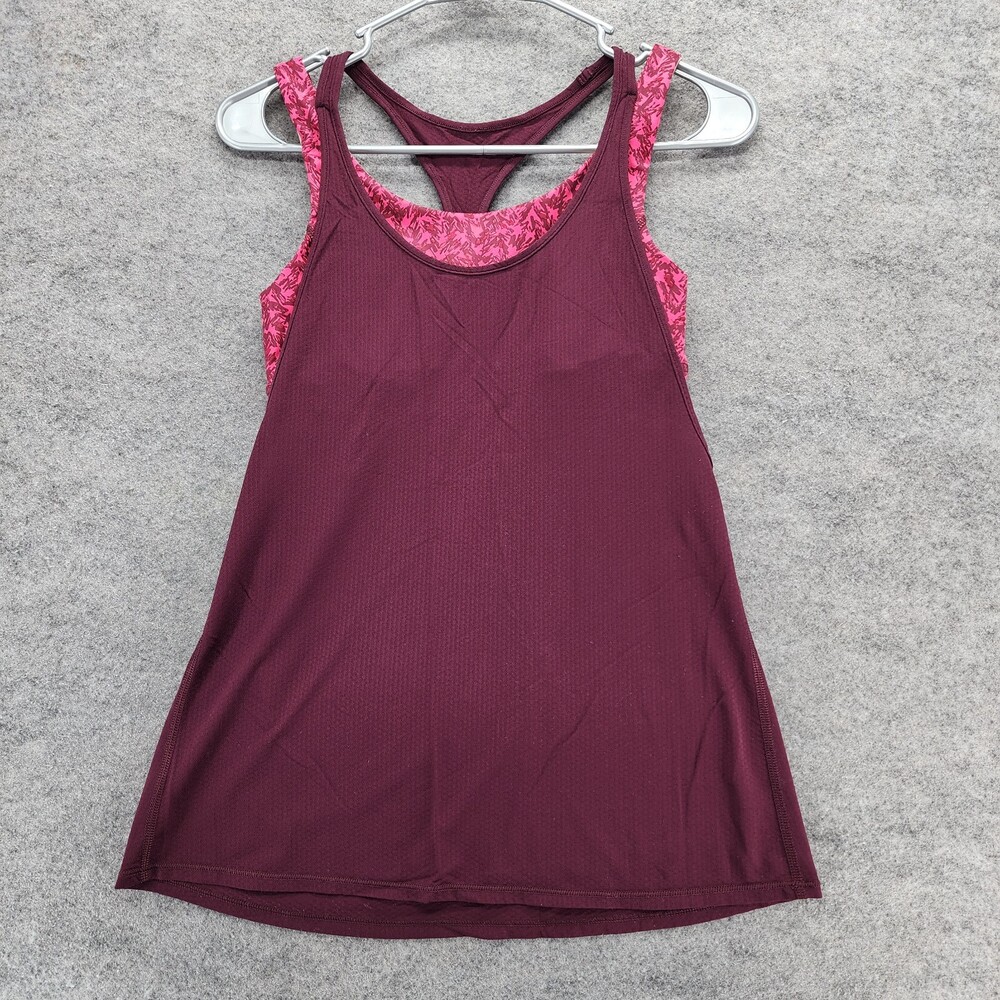 Lululemon Tank Top Womens 6 Red Built in Bra Activewear Yoga